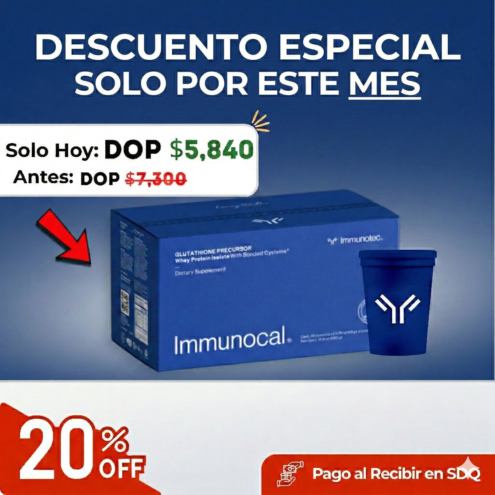 Immunocal 20% OFF